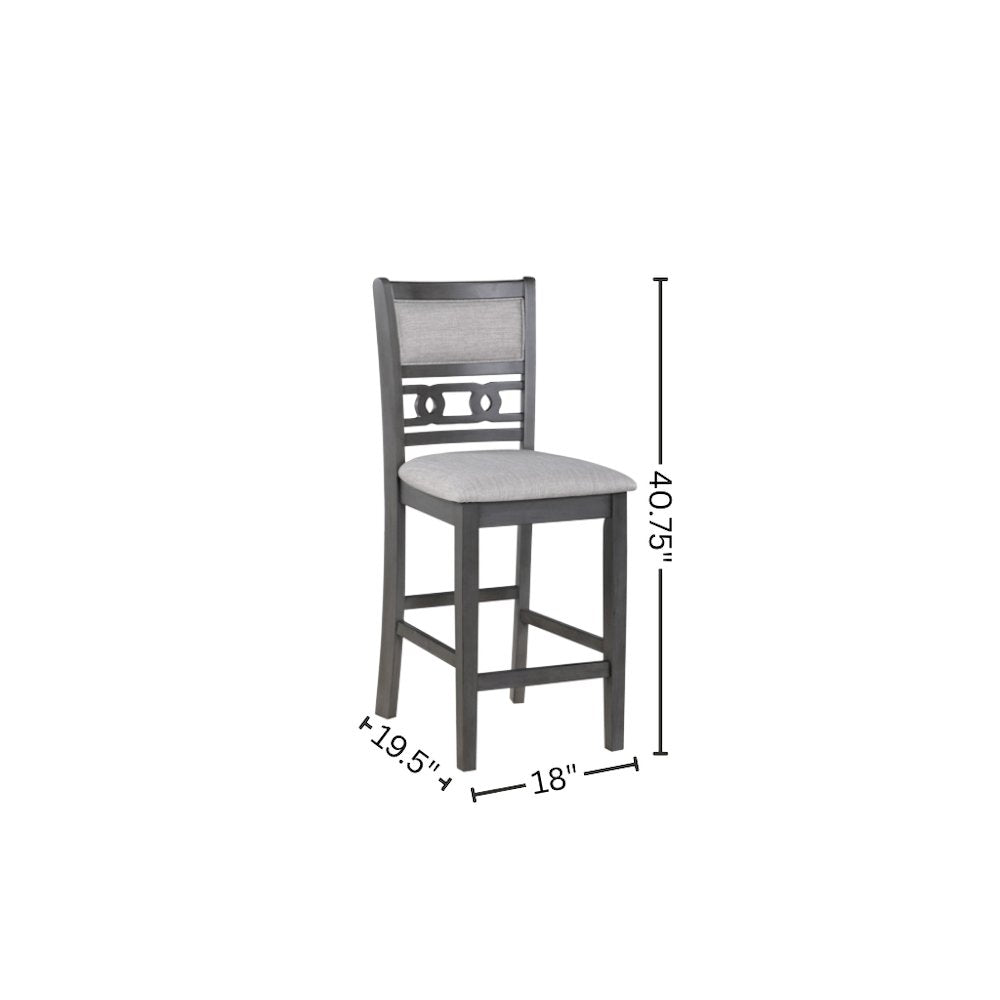Gray Wood Dining Table Set for 4 – Kitchen Table Chairs Set of 5-pcs