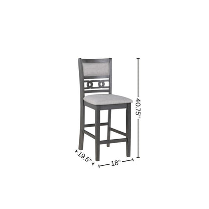 Gray Wood Dining Table Set for 4 – Kitchen Table Chairs Set of 5-pcs