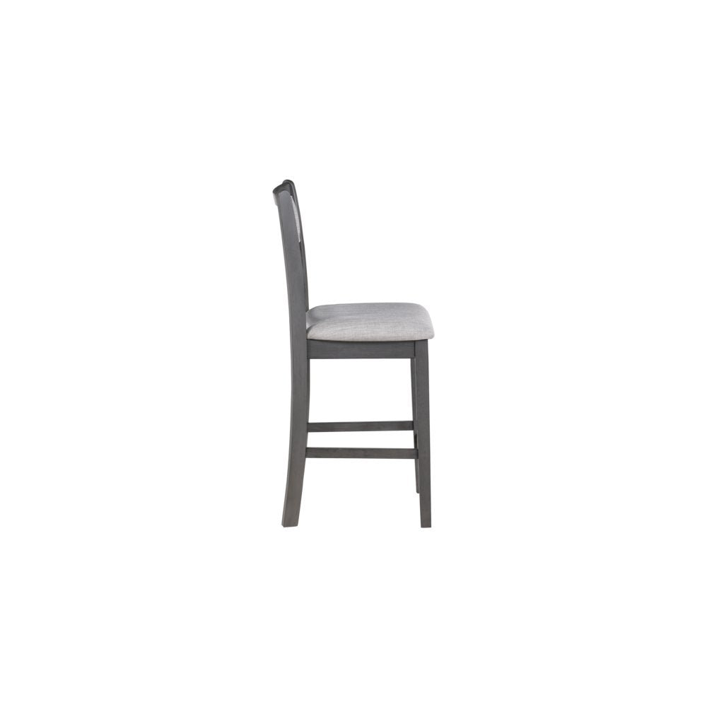 Gray Wood Dining Table Set for 4 – Kitchen Table Chairs Set of 5-pcs