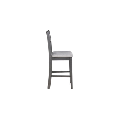 Gray Wood Dining Table Set for 4 – Kitchen Table Chairs Set of 5-pcs