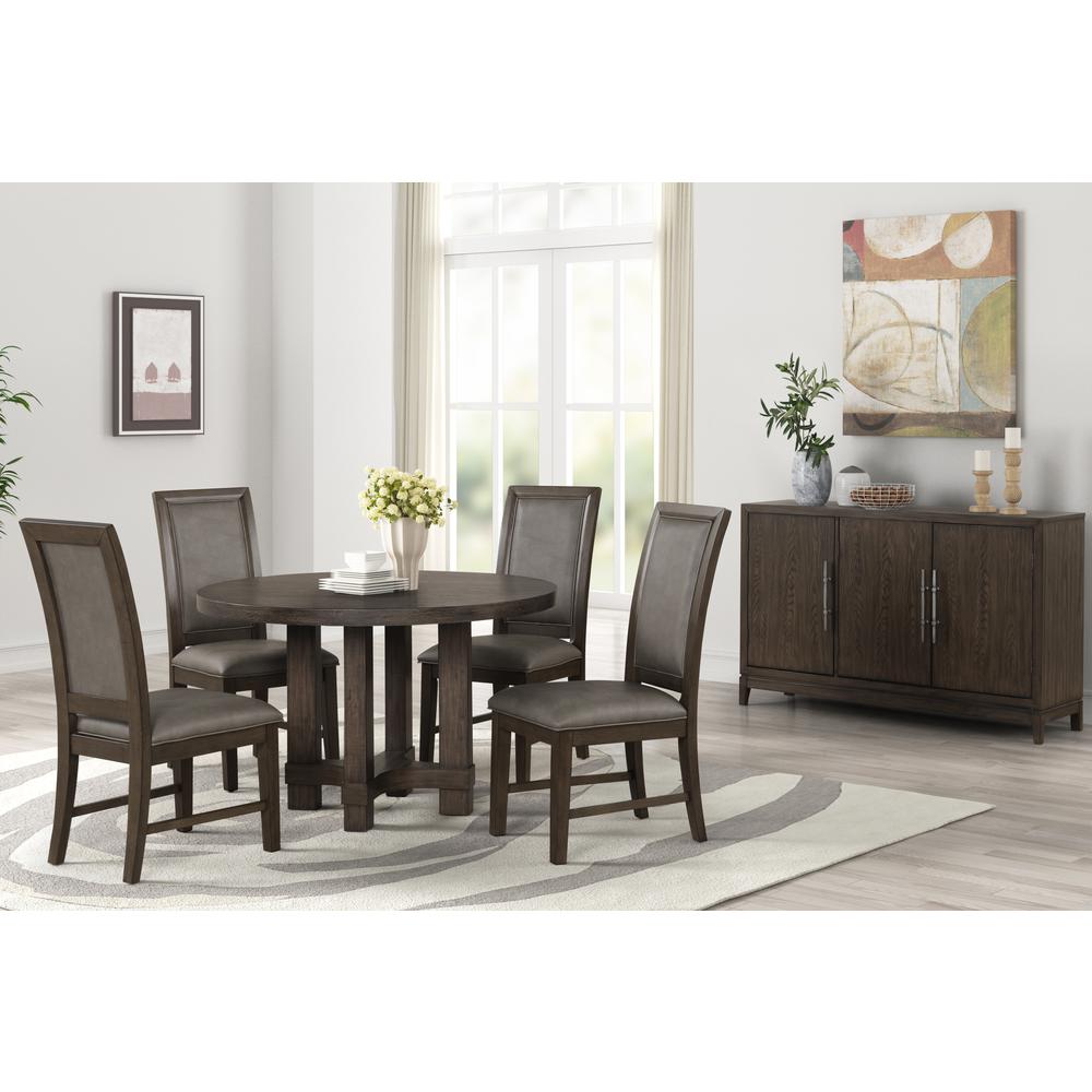 Cityscape Round Dining Table-Walnut