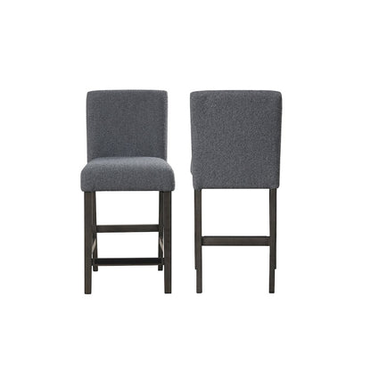 High Line Upholstered Counter Chair (Set of 2), Gray