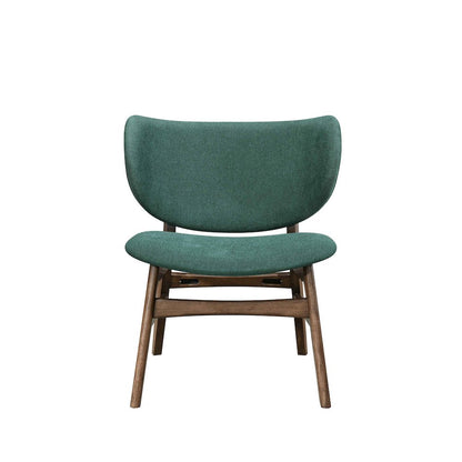 Adler 2-Piece Wood & Fabric Lounge Chair in Green