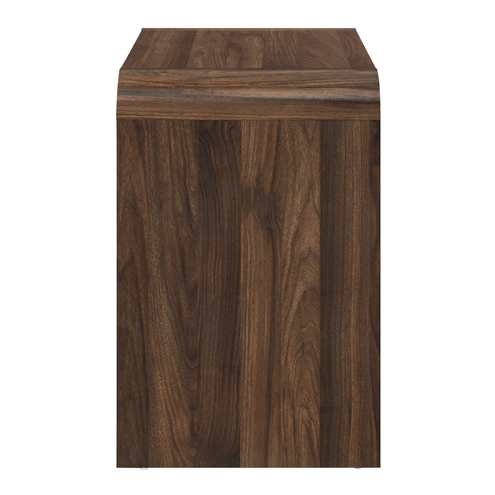 New Classic Furniture Mara Wood 2-Drawer End Table in Walnut/Brown (Set of 2)