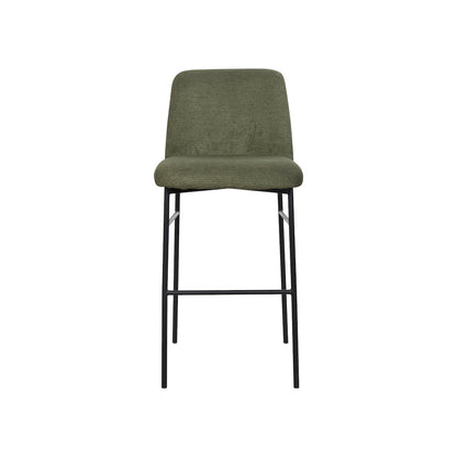 New Classic Furniture Erik Fabric Upholstered Bar Stool in Green (Set of 4)
