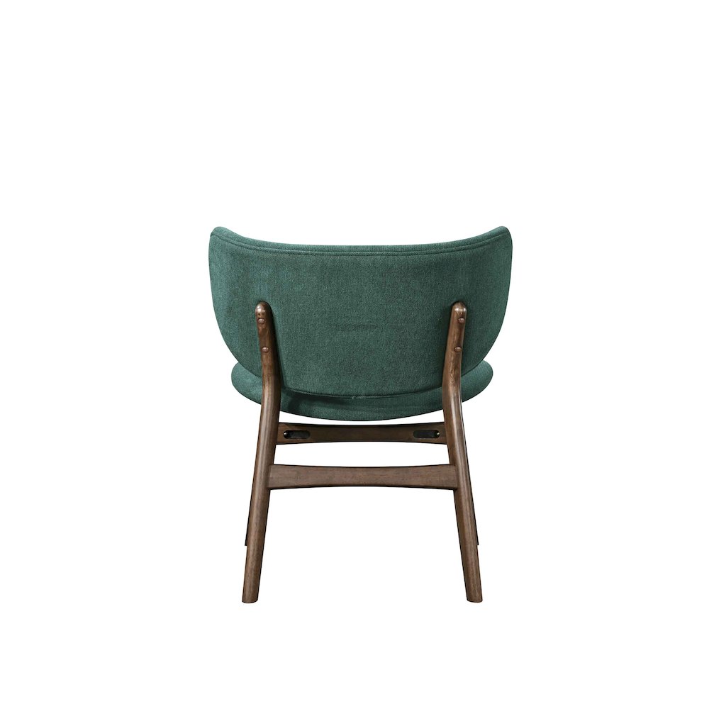 Adler 2-Piece Wood & Fabric Lounge Chair in Green