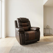 Upholstered Glider Recliner Chair with Black Legs for Nursery, Brown