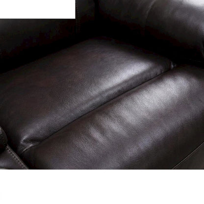 Upholstered Console Loveseat with Power Reclining for Living Room, Brown