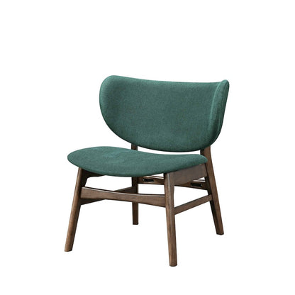 Adler 2-Piece Wood & Fabric Lounge Chair in Green