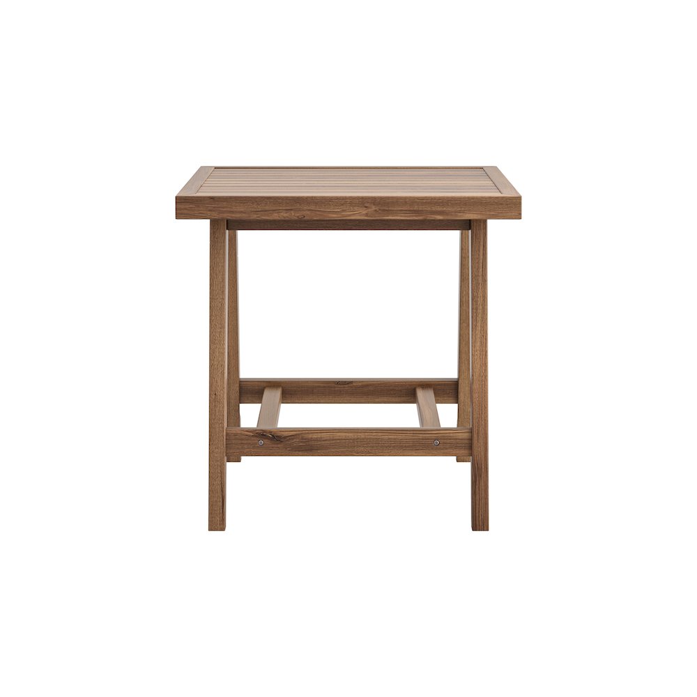 Ashton 3-Piece Wood Patio Conversation Set in Moss Green