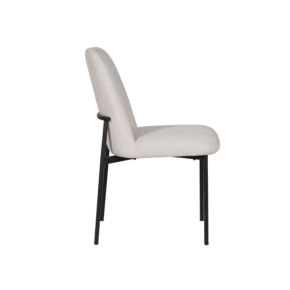 New Classic Furniture Erik Fabric Upholstered Dining Chair in Beige (Set of 4)