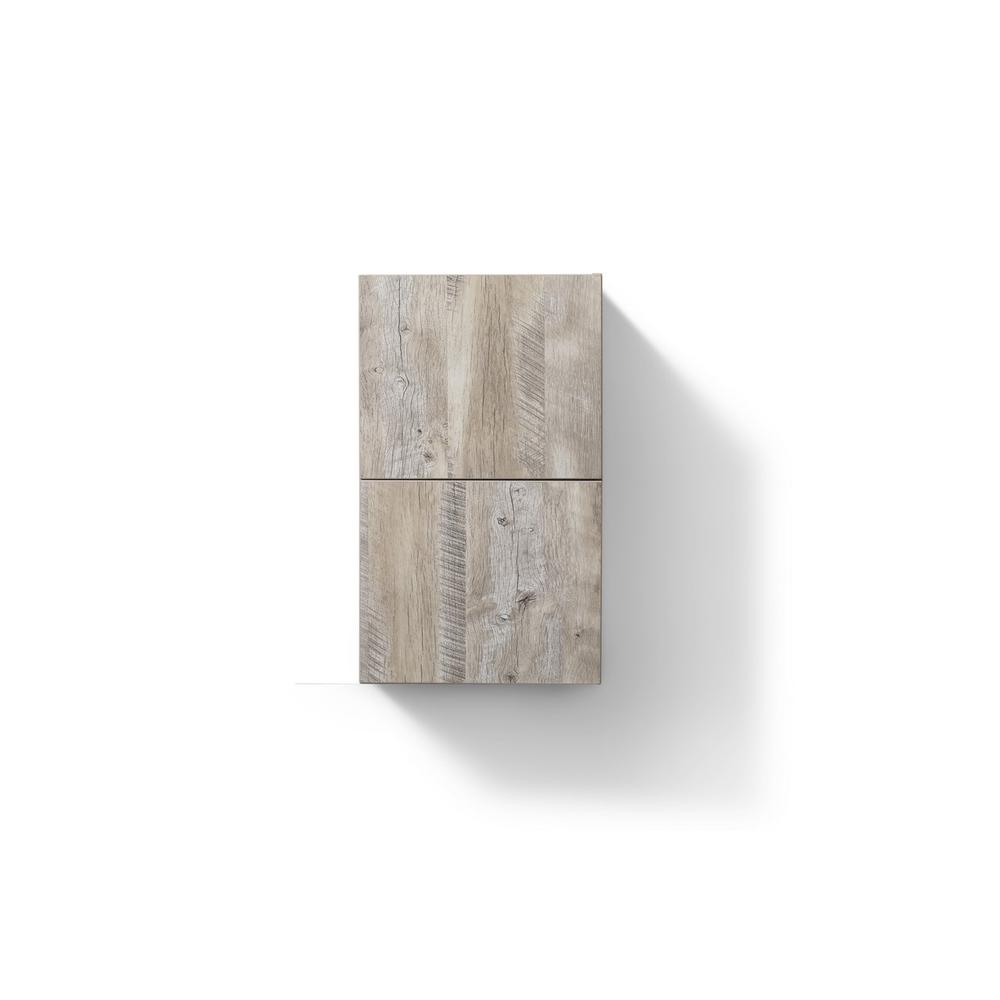 14" Wide by 24" High Linen Side Cabinet With One Door in Nature Wood Finish