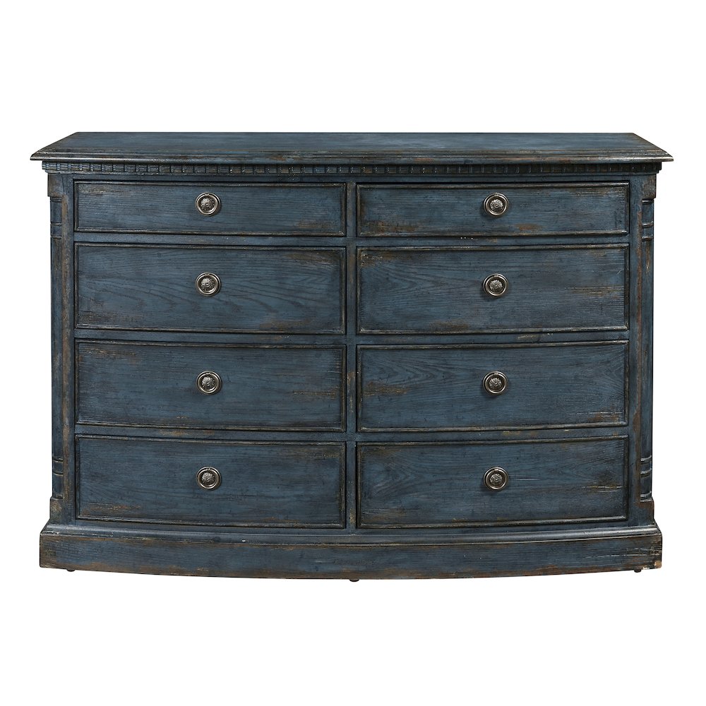 Robin Egg Blue 8 Drawer Dressing Chest