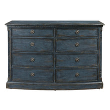 Robin Egg Blue 8 Drawer Dressing Chest