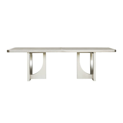 Zoey Double Pedestal Dining Table with Leaf Extensions