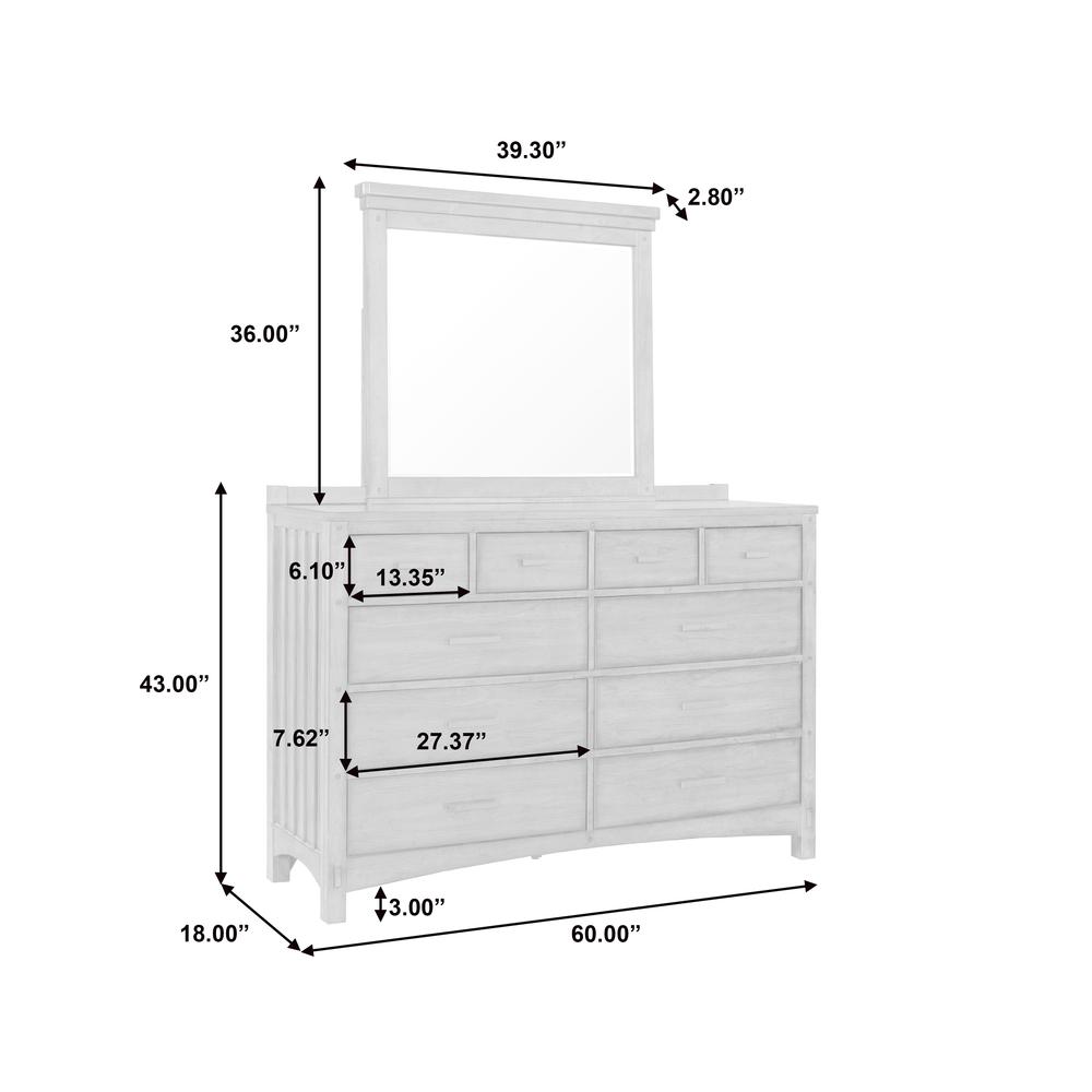 Seneca Beveled Glass Dresser Mirror