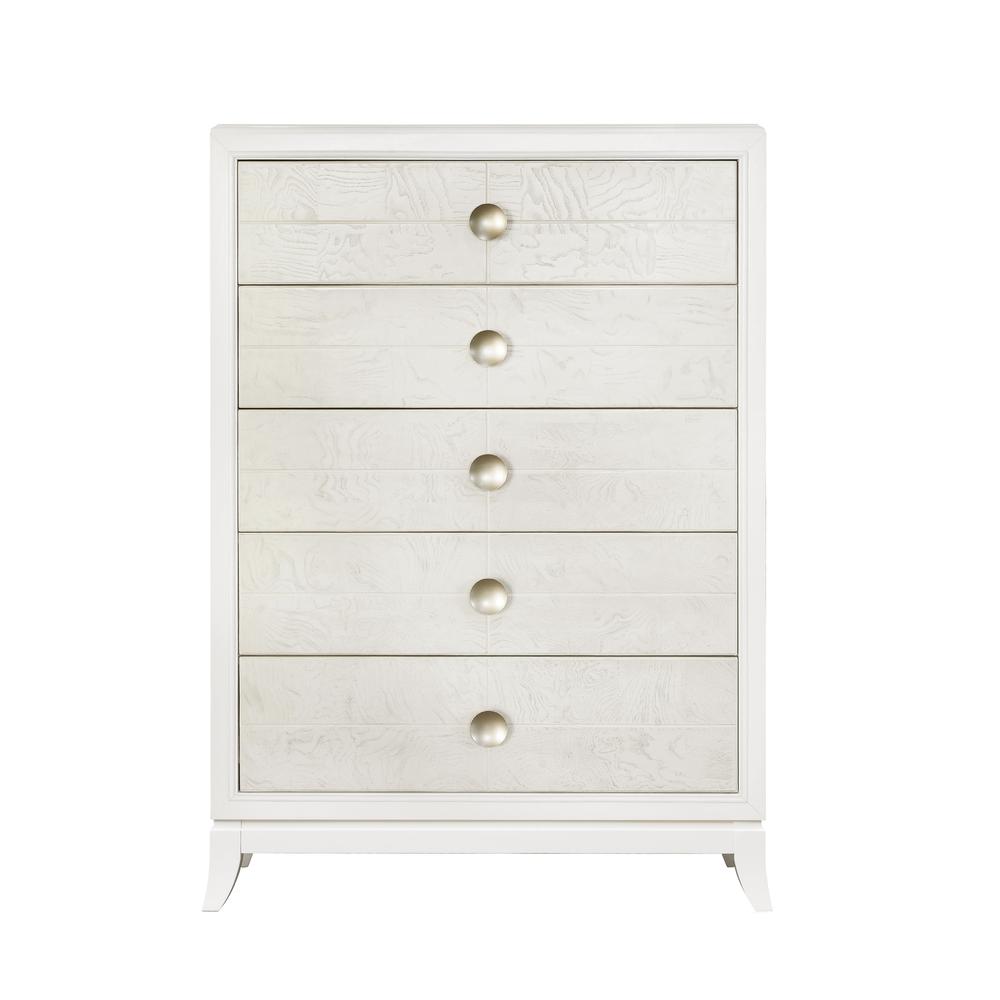 Melrose 5-Drawer Dresser Chest in a White Finish