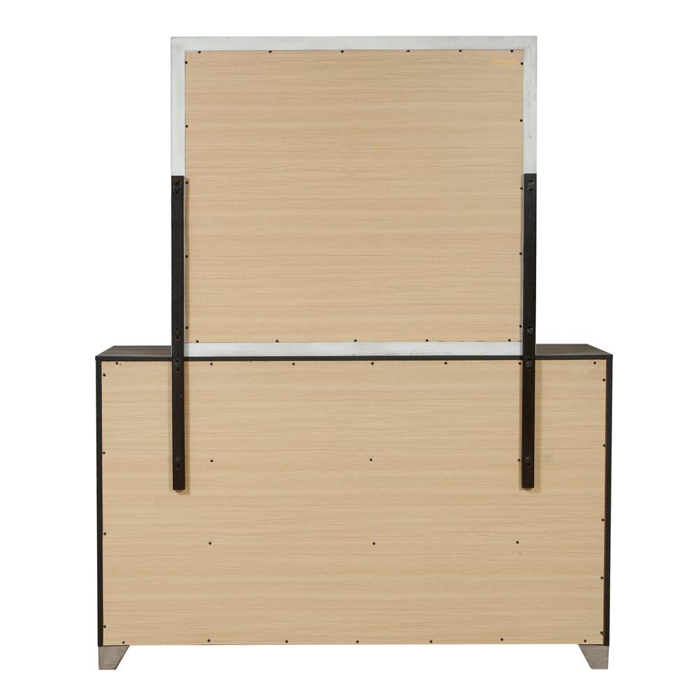 Kids Framed Dresser Mirror in River Birch Brown