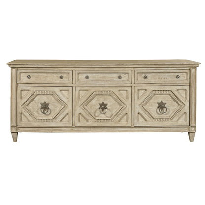 3-Door Entertainment Console with Storage Drawers
