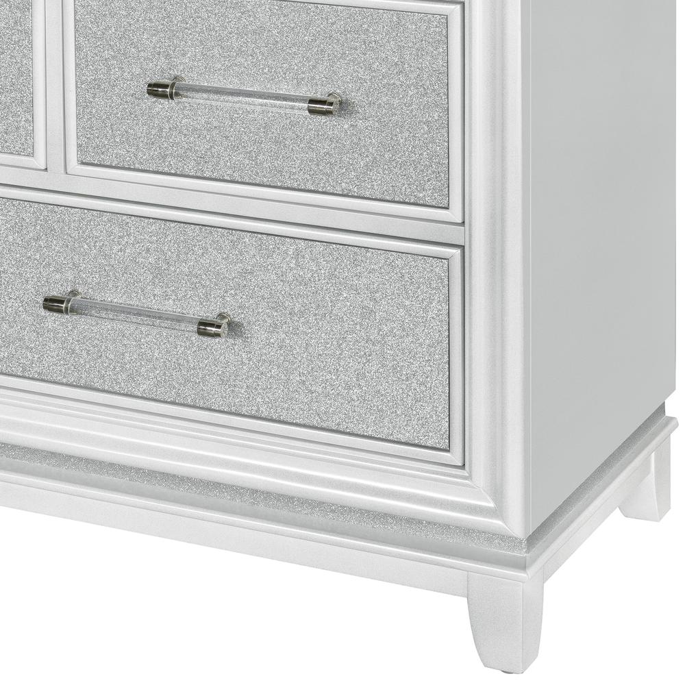 Starlight 7 Drawer Dresser with Mirror and LED Lighting