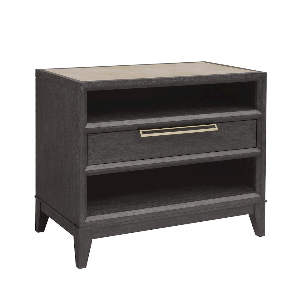 Quincy Stone-Top Bachelor's Chest with Storage Drawer