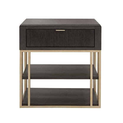 West End Loft Accent Nightstand with Storage Drawer