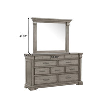 Madison Ridge Framed Dresser Mirror in Heritage Taupe