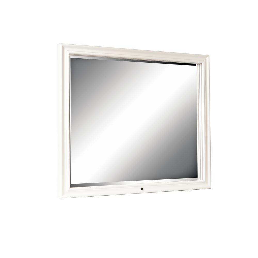 Framed Dresser Mirror with LED Lighting