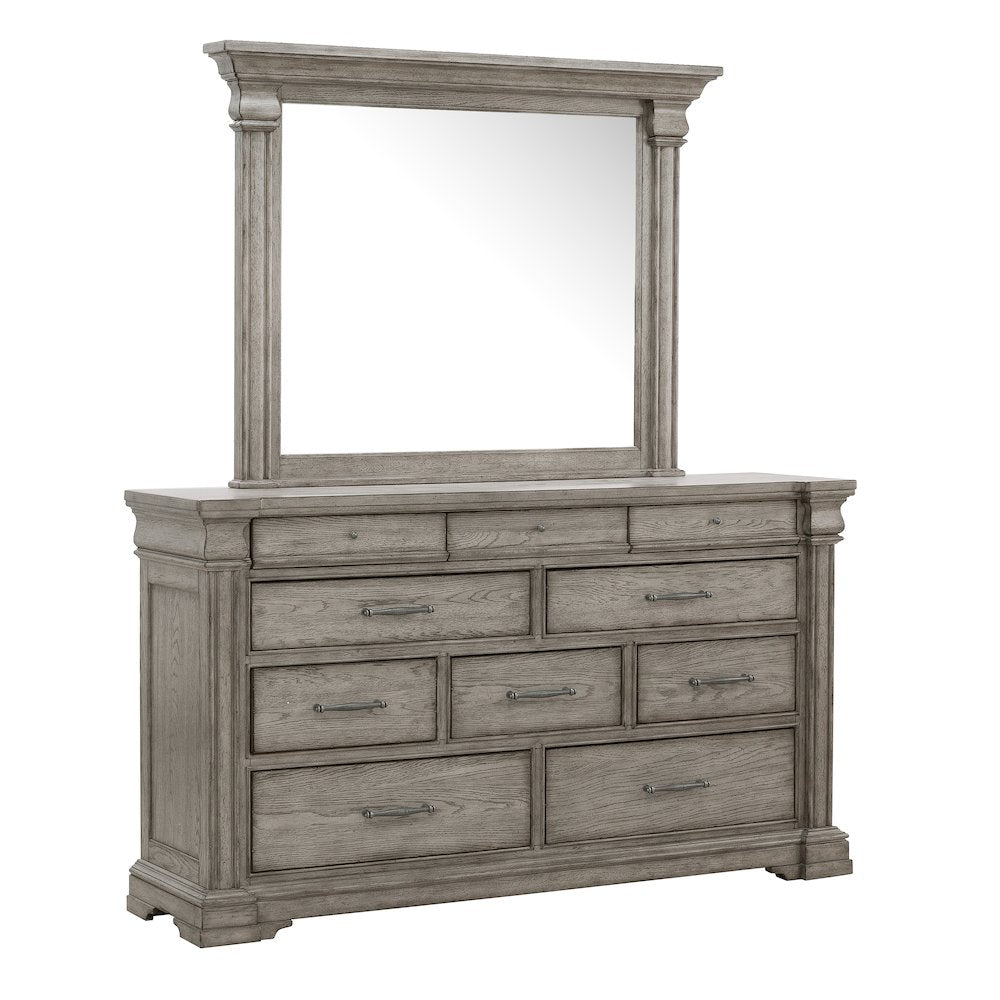 Madison Ridge 10 Drawer Dresser in Heritage Taupe