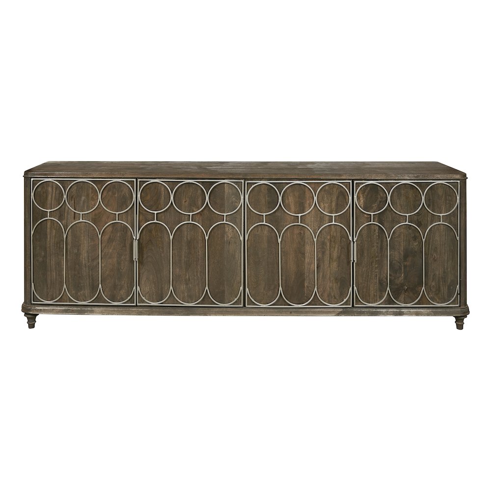 4-Door Console with Tray Drawers