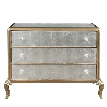 Three Drawer Eglomise Accent Chest
