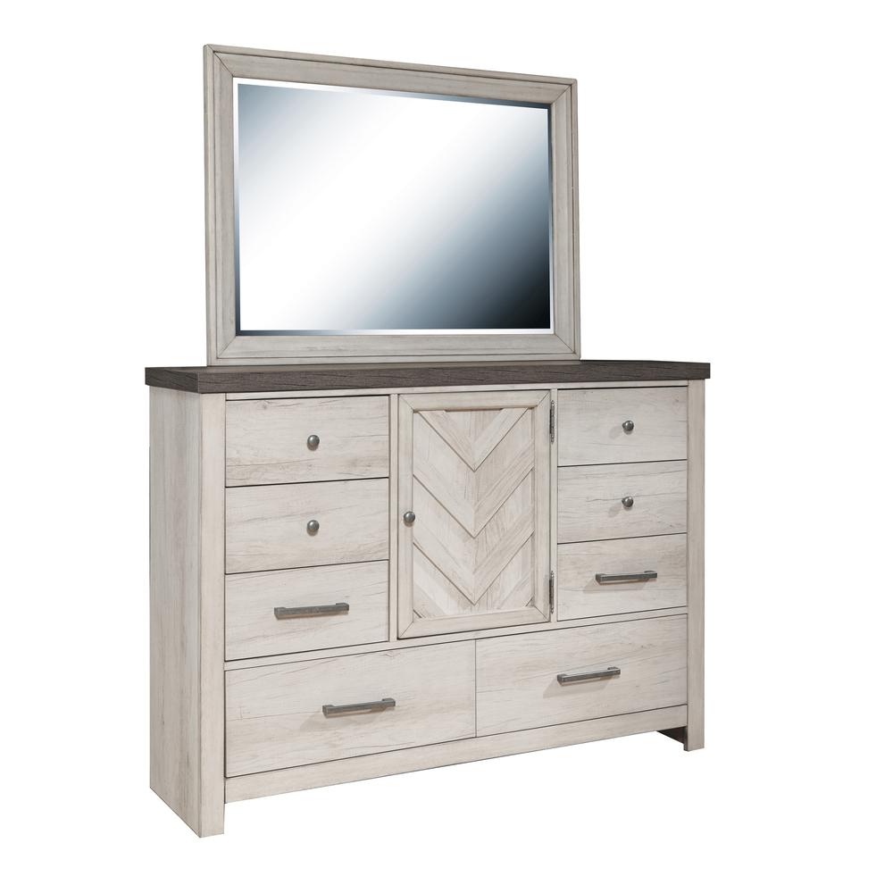 Riverwood Bureau Dresser and Mirror