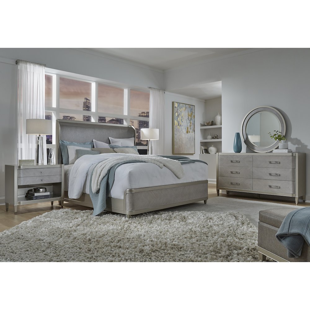 Zoey Round Beveled Mirror