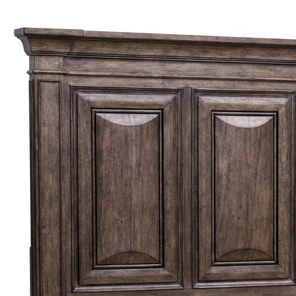 Woodbury California King Panel Bed in Cowboy Boots Brown
