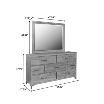 Austin 7 Drawer Dresser with Mirror