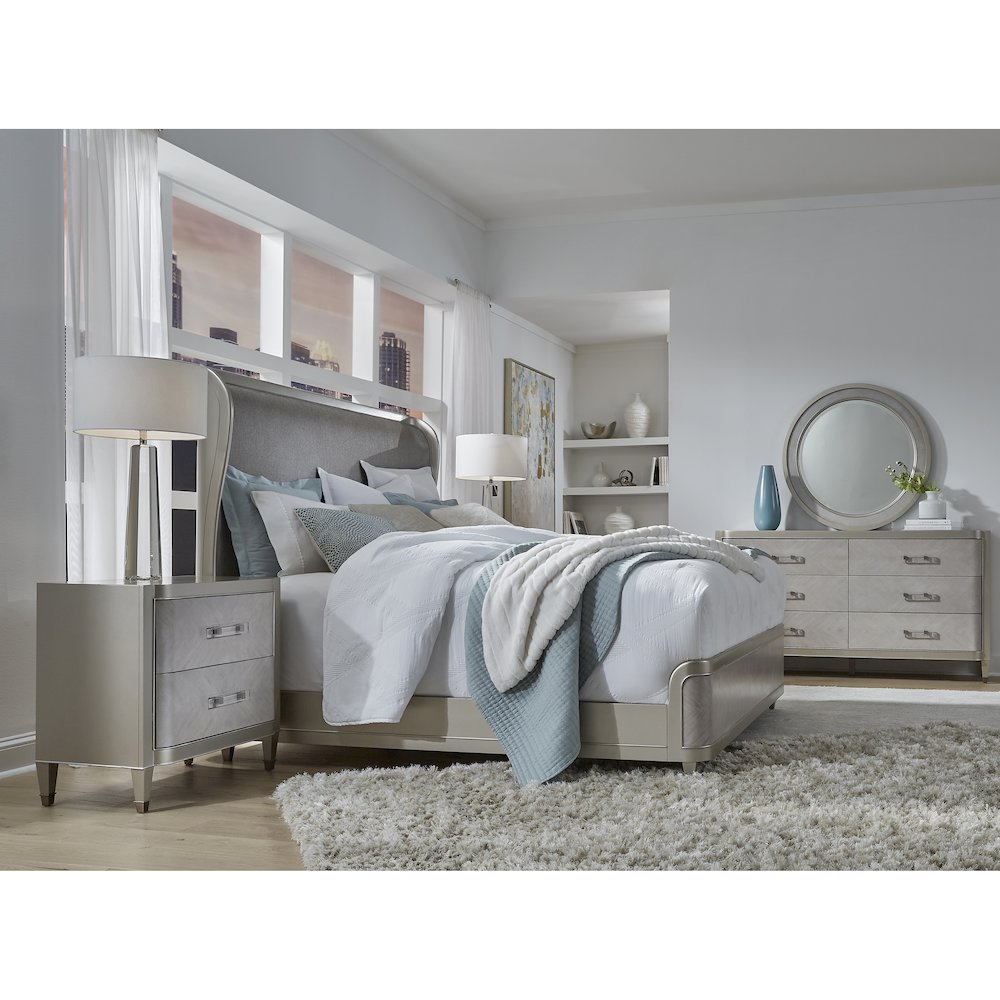 Zoey Round Beveled Mirror