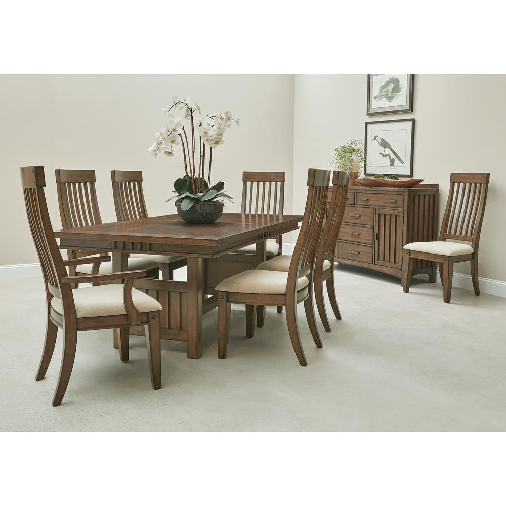Seneca Trestle Dining Table with an 18" Leaf