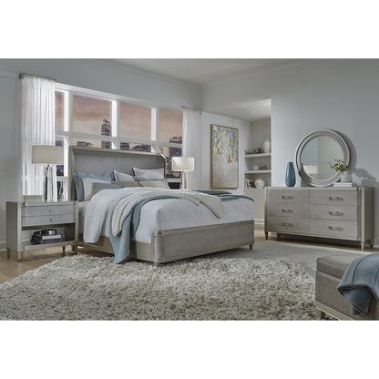 Zoey 2 Drawer Nightstand with Open Shelf and Wireless Charger