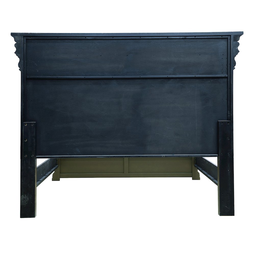 Madison Ridge Brown King Bed with Chest Footboard
