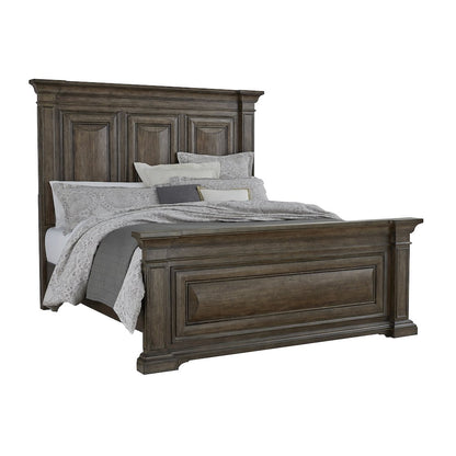Woodbury California King Panel Bed in Cowboy Boots Brown