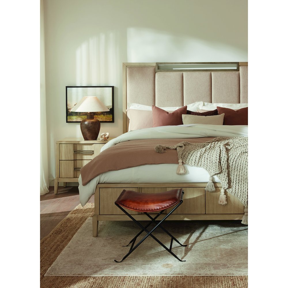Kendall California King Upholstered Panel Bed