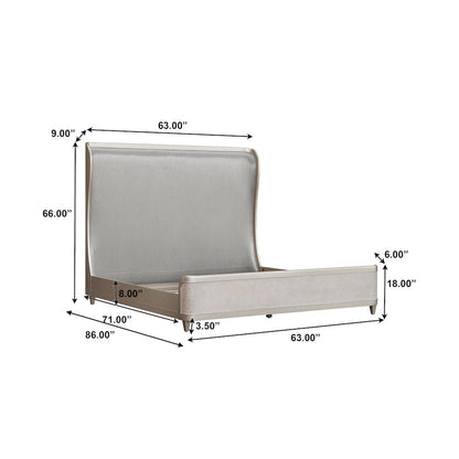 Zoey Upholstered Queen Shelter Bed