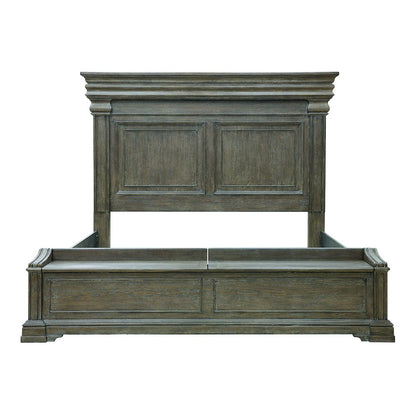 Madison Ridge Brown Queen Bed with Chest Footboard