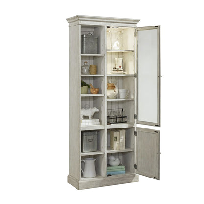 Display Curio Cabinet in Light Gray