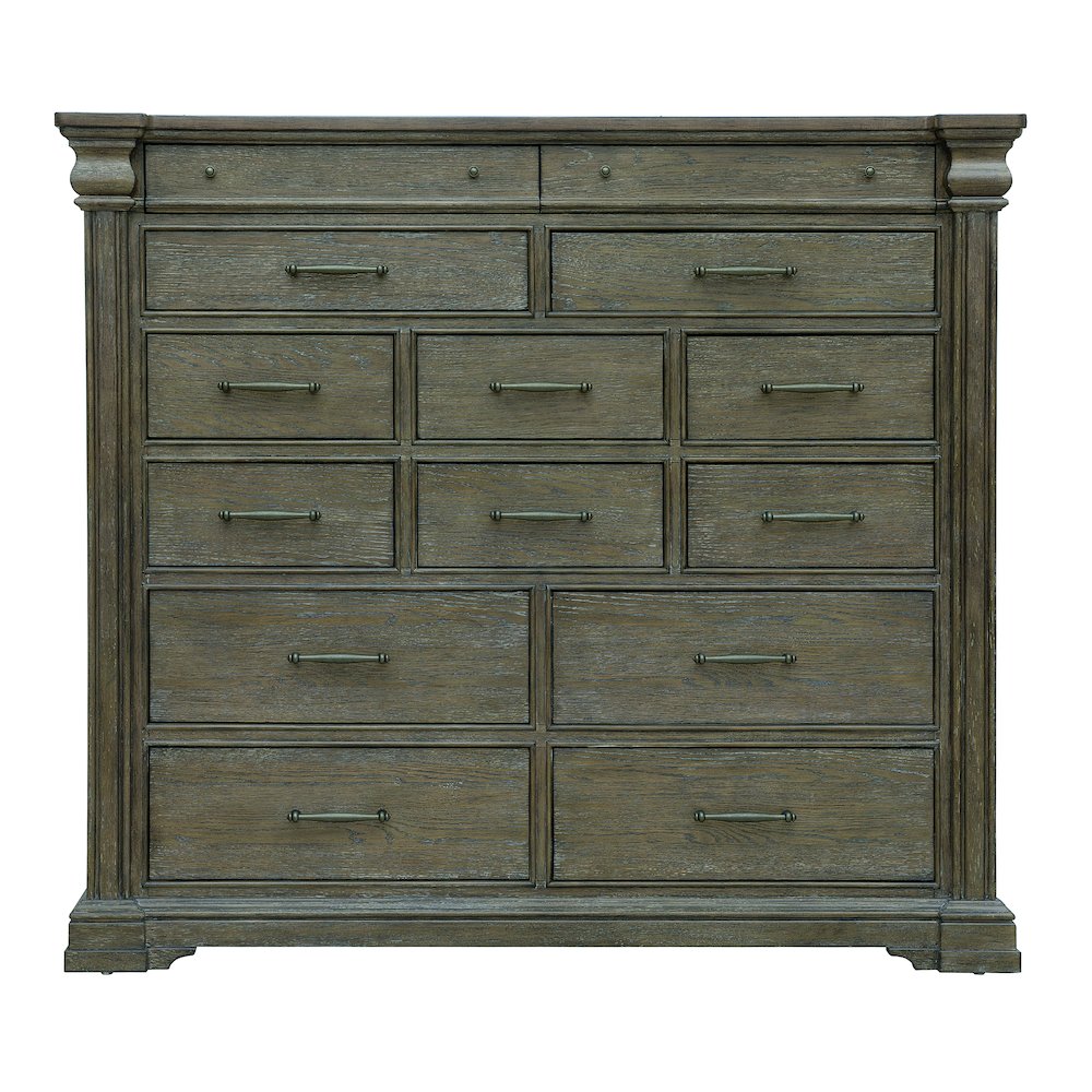 Madison Ridge Brown 14 Drawer Master Chest