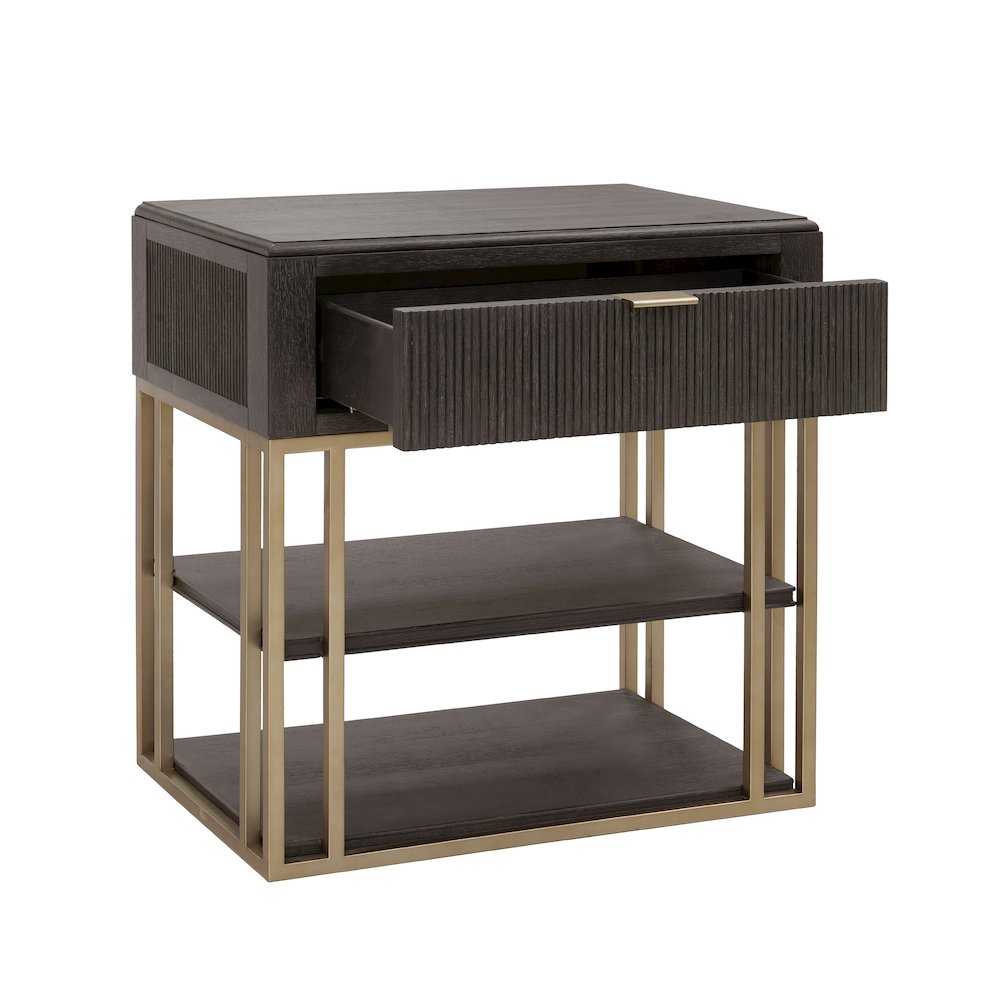 West End Loft Accent Nightstand with Storage Drawer