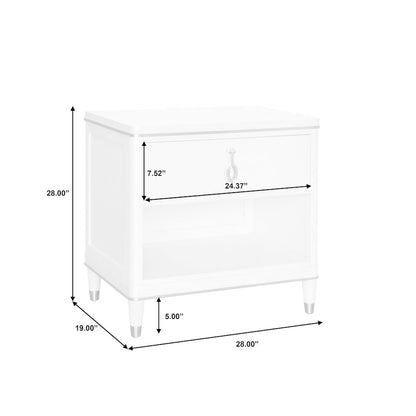 Grace One Drawer Nightstand with USB Port