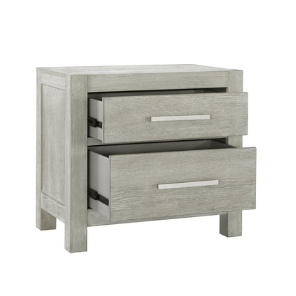 Millwork Two Drawer Nightstand with USB/C Port