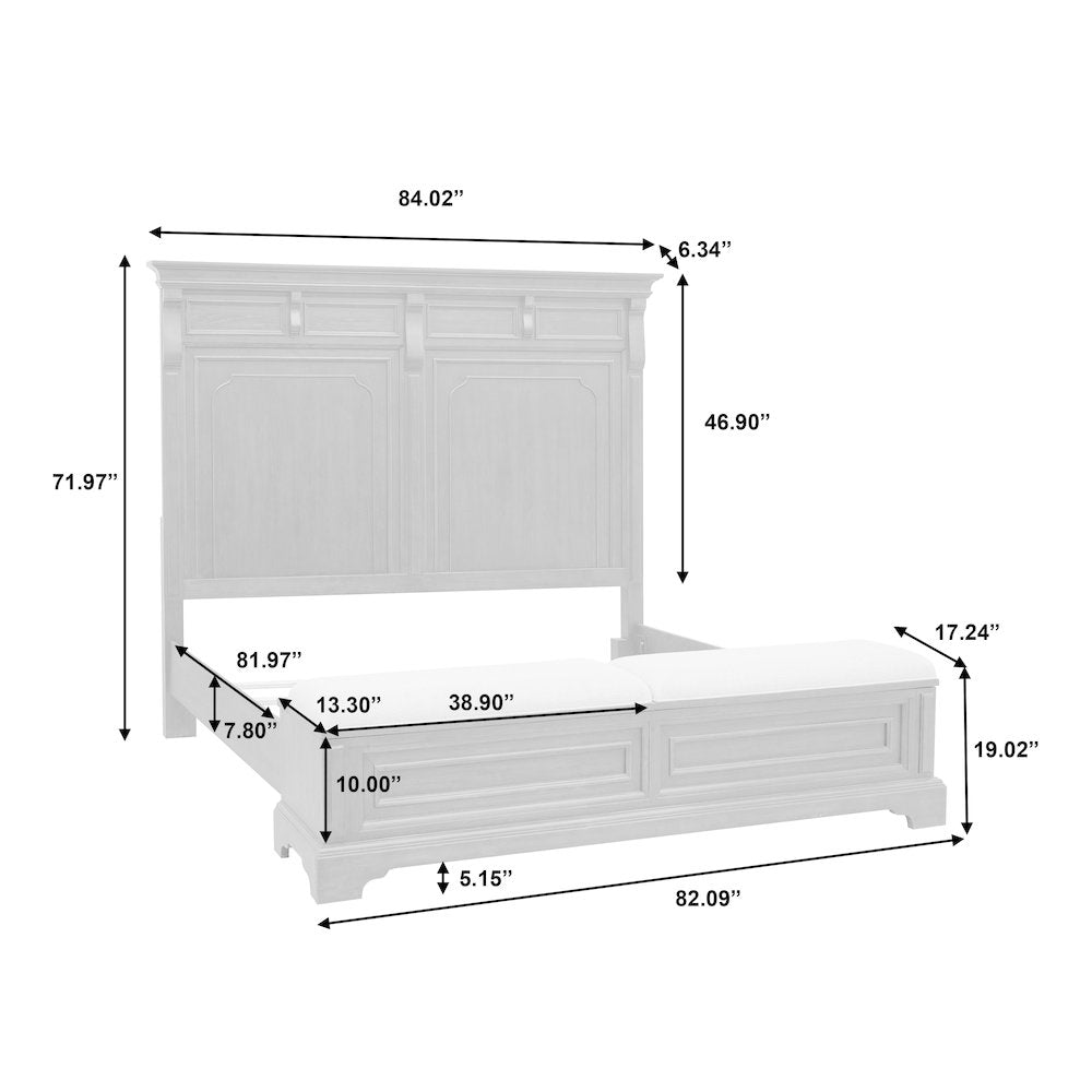 Hickory Creek King Storage Bed