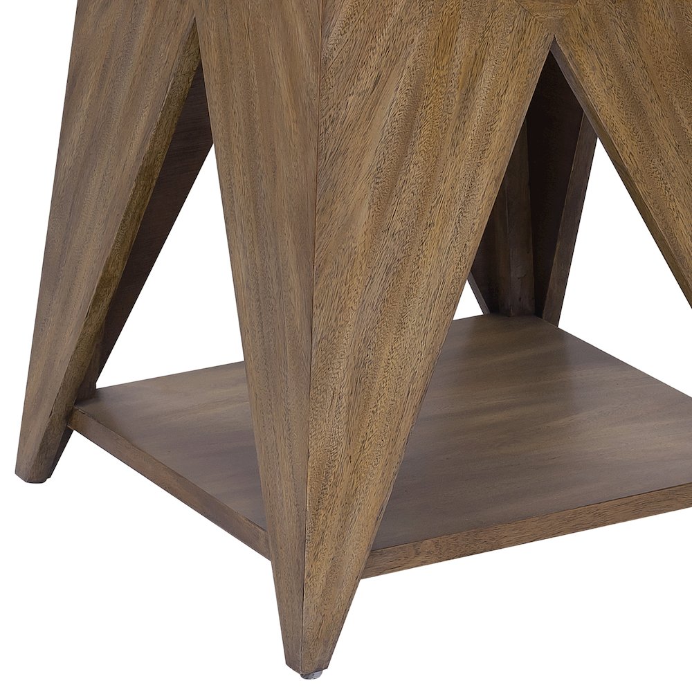 Geometric Shaped Accent Table